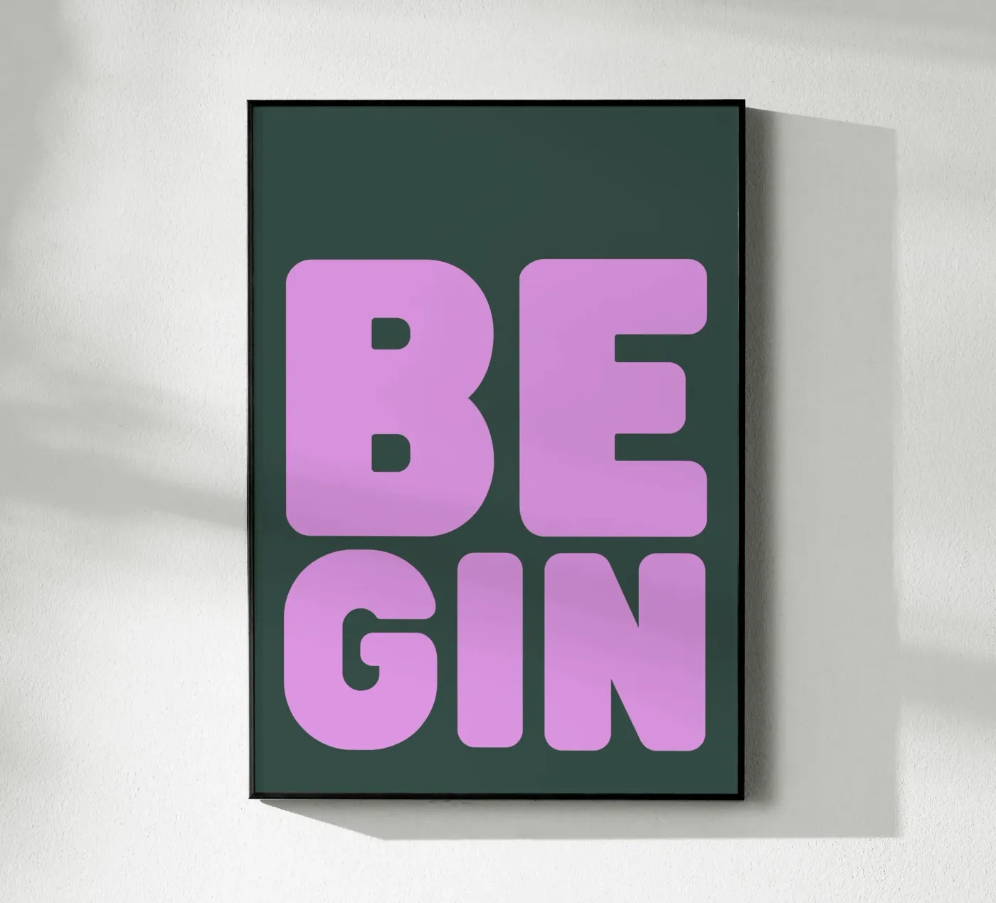 BE GIN acryl van PurePeachStudio