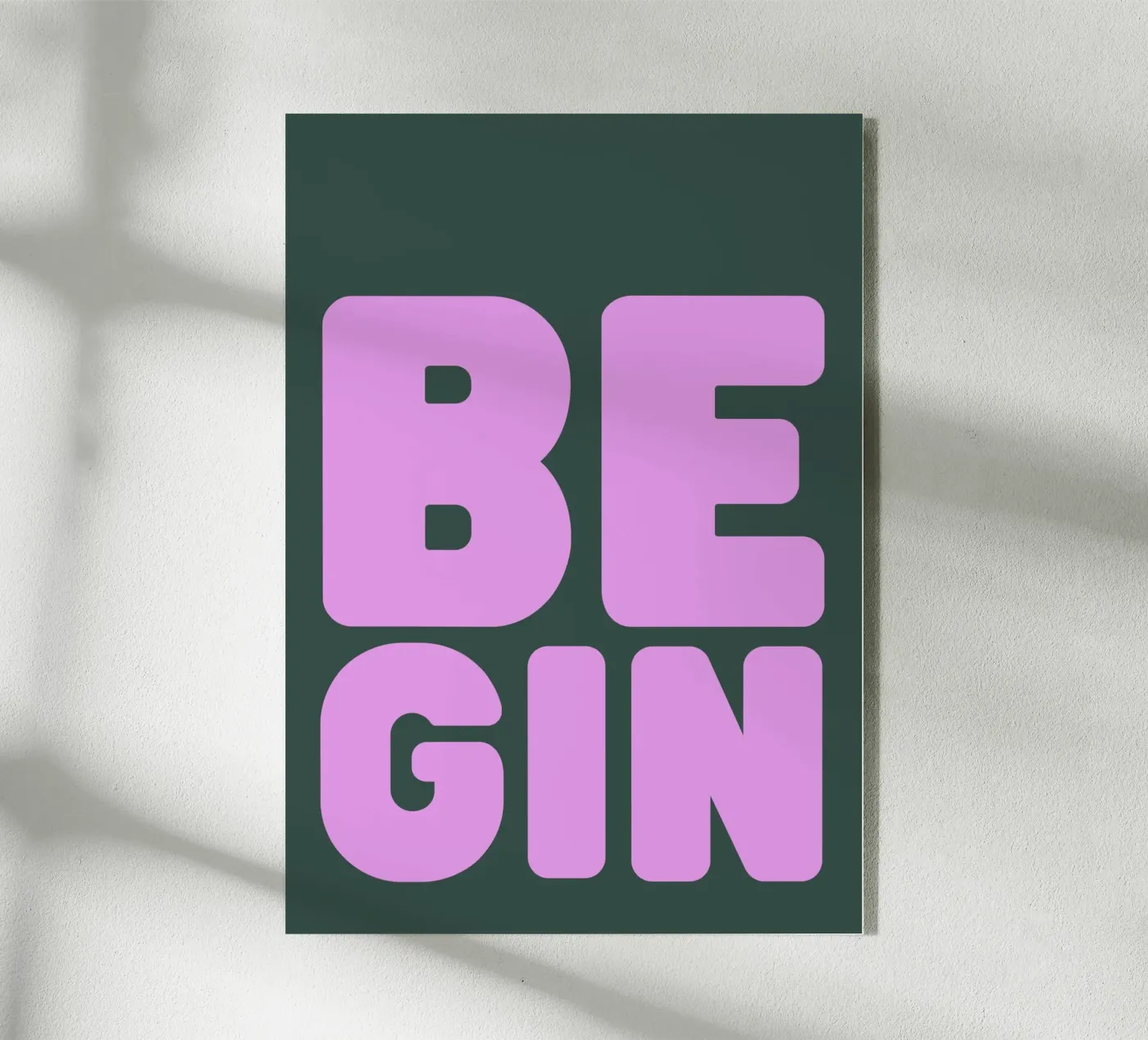 BE GIN acryl van PurePeachStudio