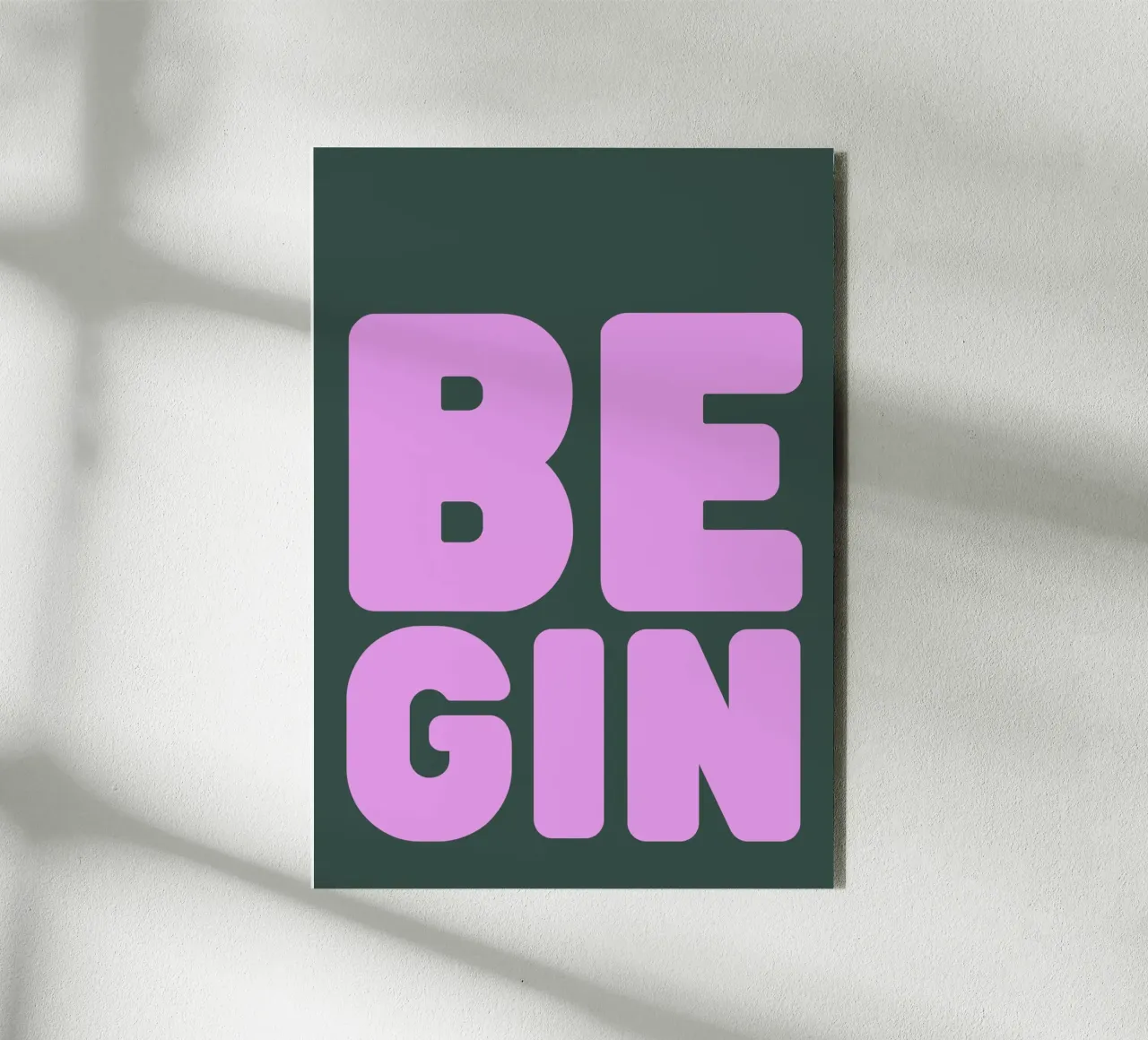 BE GIN alluminio dibond da PurePeachStudio