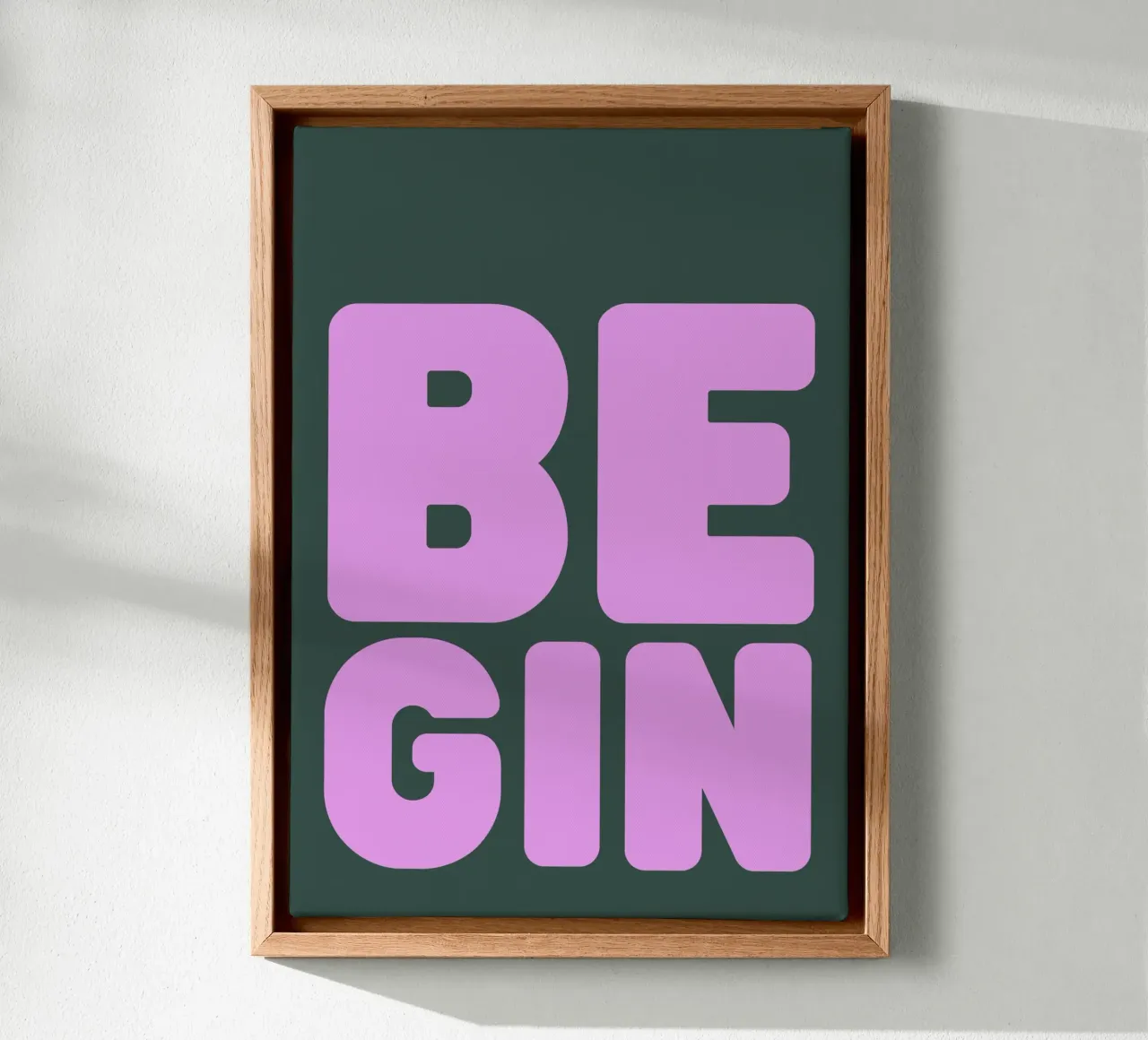 BE GIN tela da PurePeachStudio
