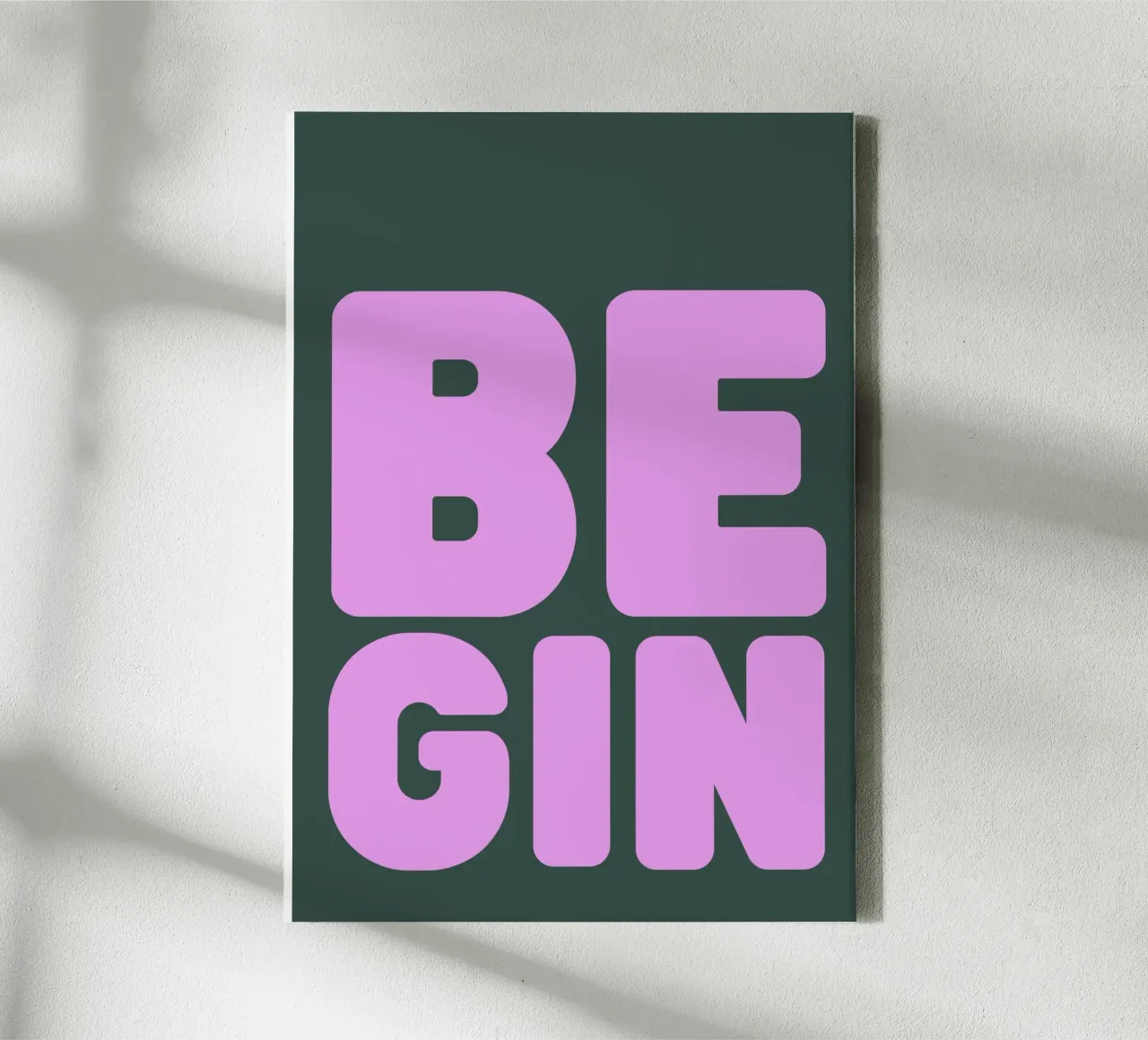 BE GIN tela da PurePeachStudio