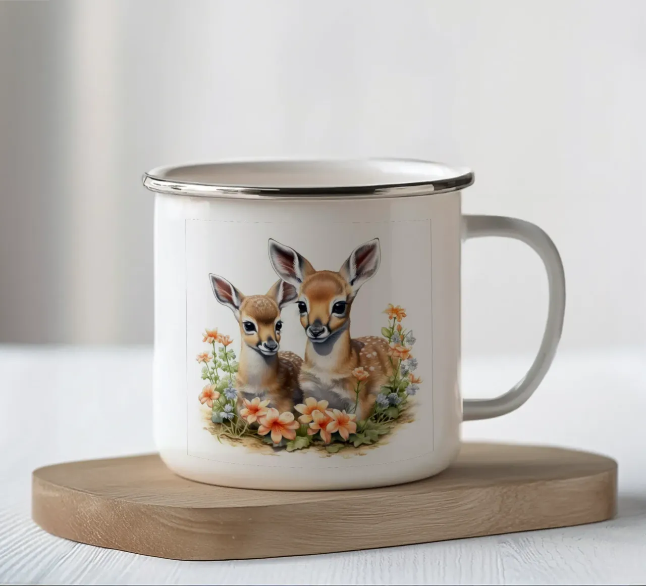 Piccole gazzelle tazza in smalto da Happy Littles