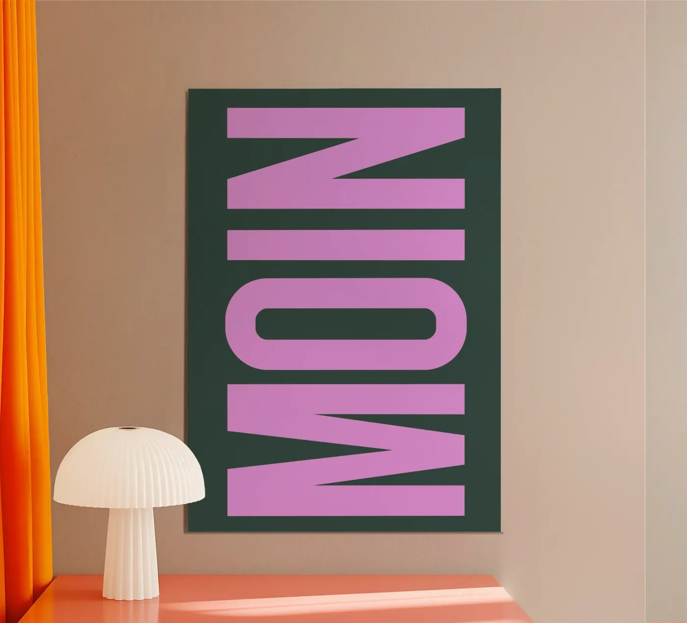 MOIN poster van PurePeachStudio