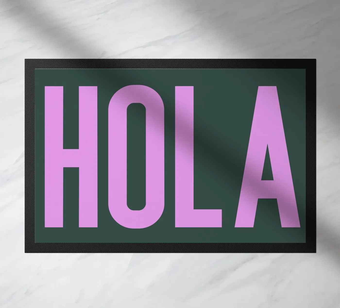 HOLA doormat by PurePeachStudio