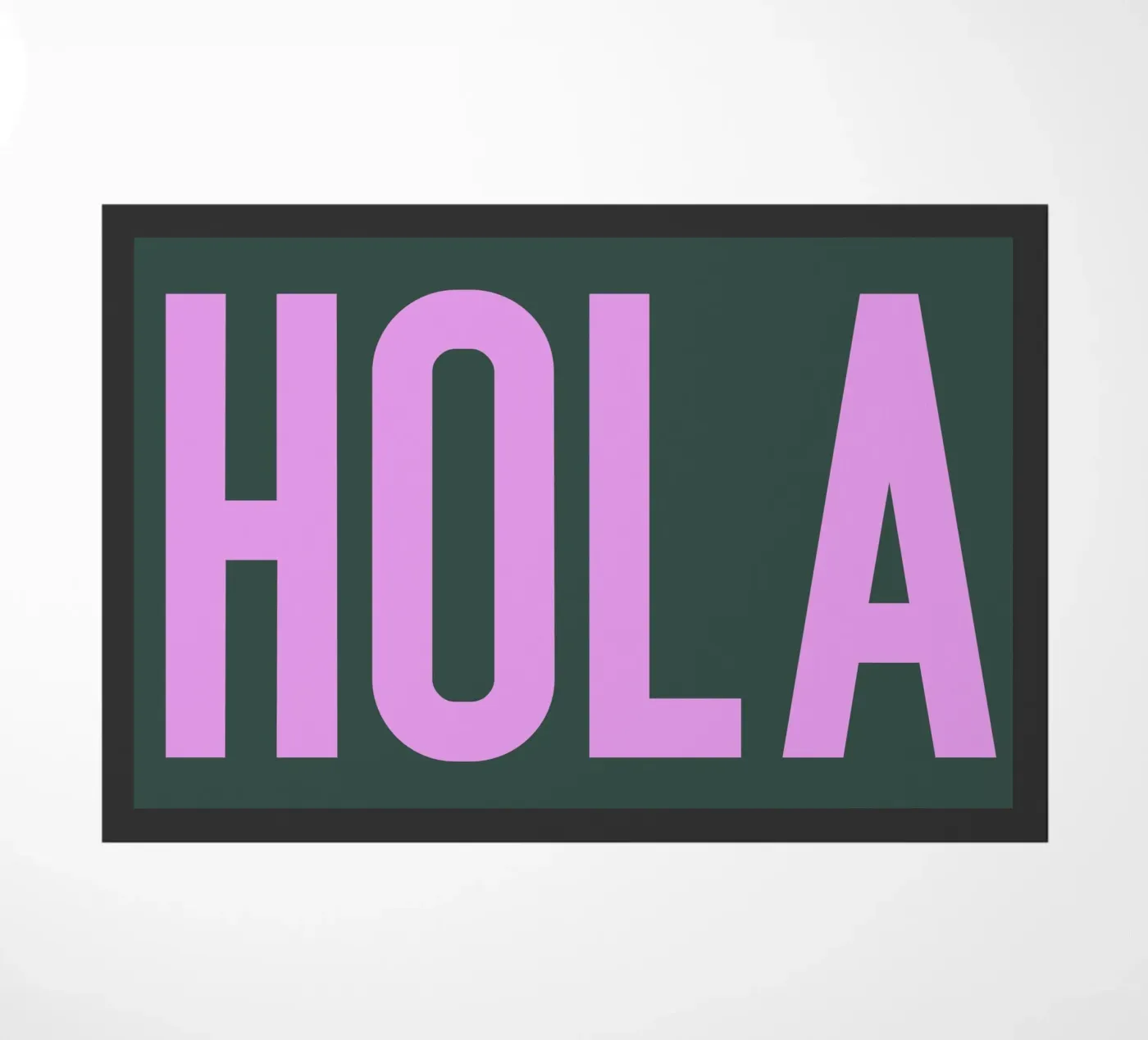 HOLA doormat by PurePeachStudio