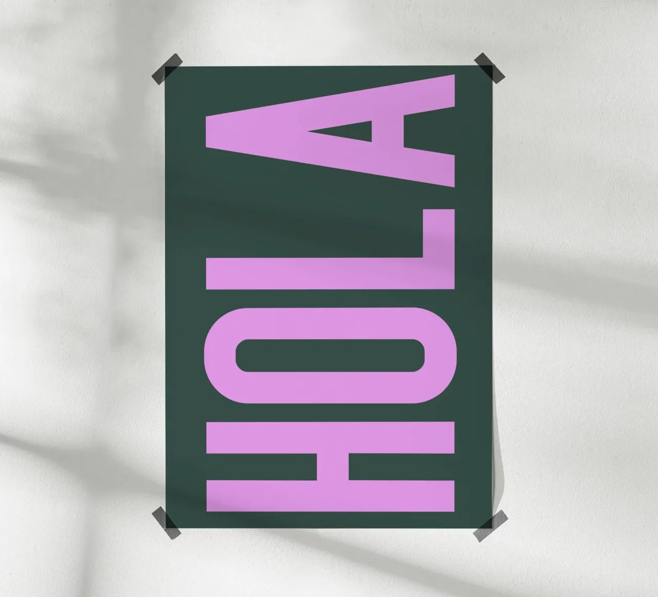 HOLA poster da PurePeachStudio