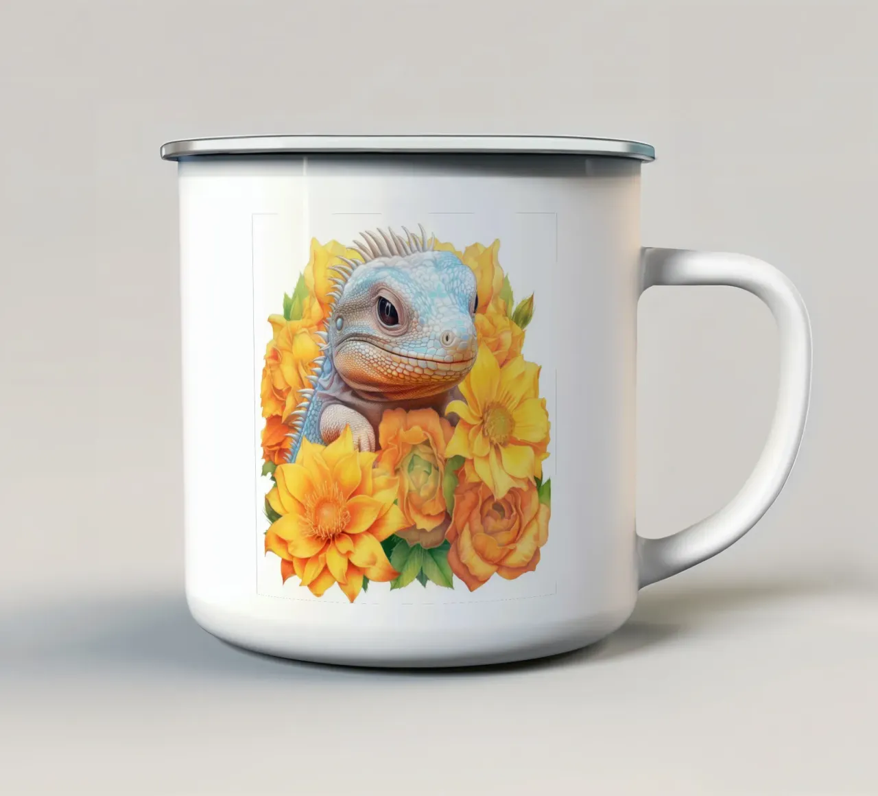 Baby Iguana tazza in smalto da Happy Littles
