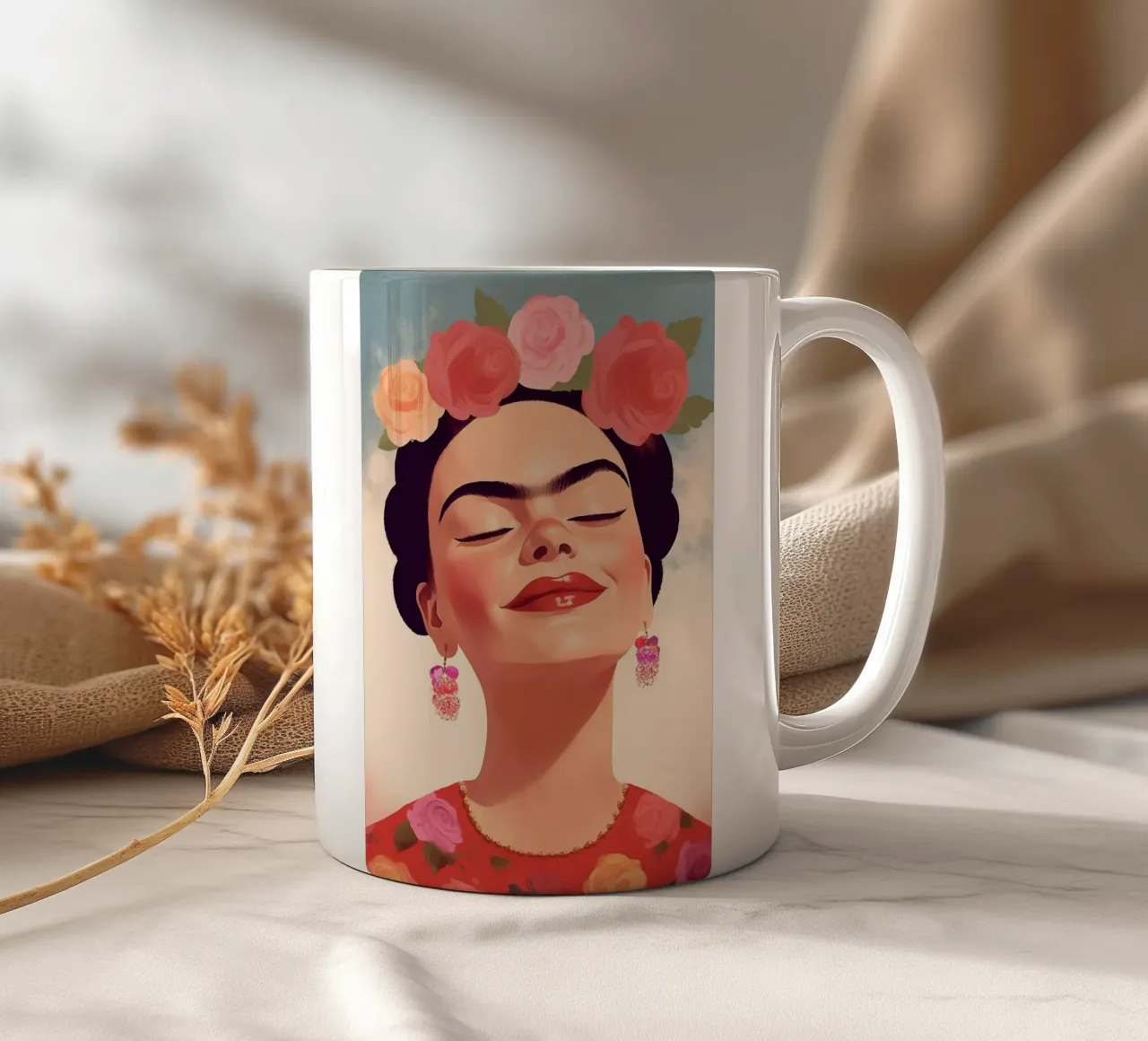 Felice Frida tazza in ceramica da Carinaprint