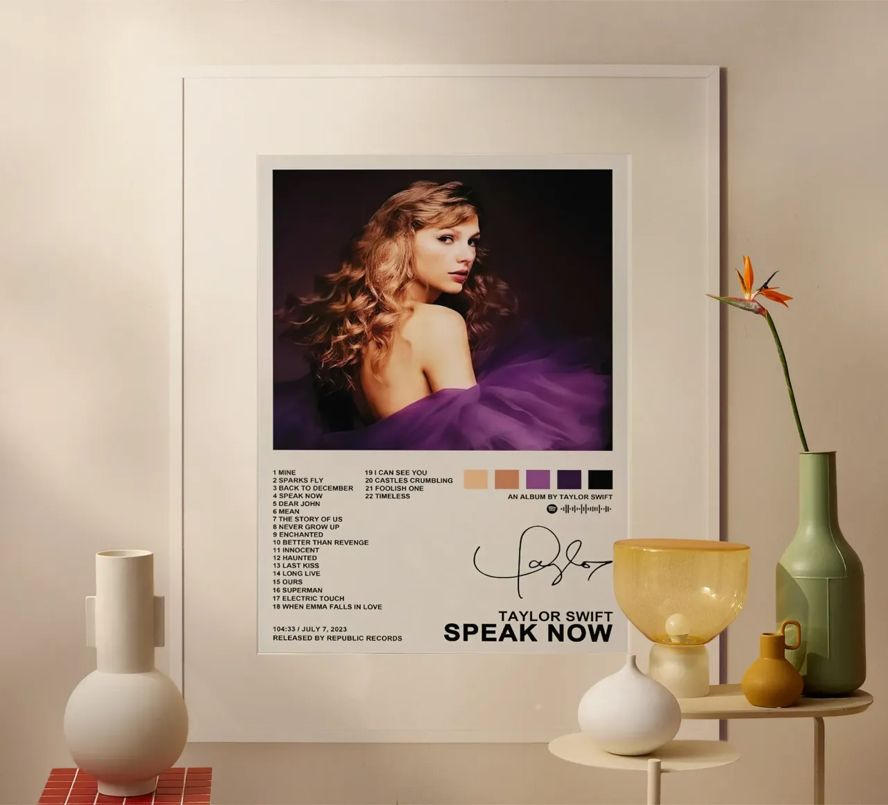 Taylor Swift Speak Now carta hahnemühle da Raptor Metafora