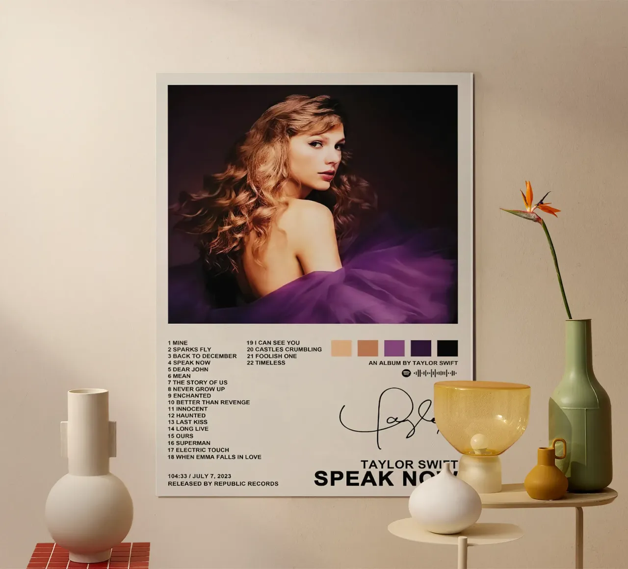 Taylor Swift Speak Now carta hahnemühle da Raptor Metafora