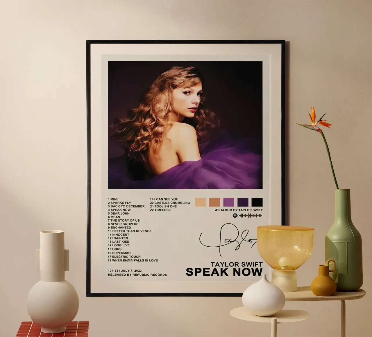 Taylor Swift Speak Now carta hahnemühle da Raptor Metafora