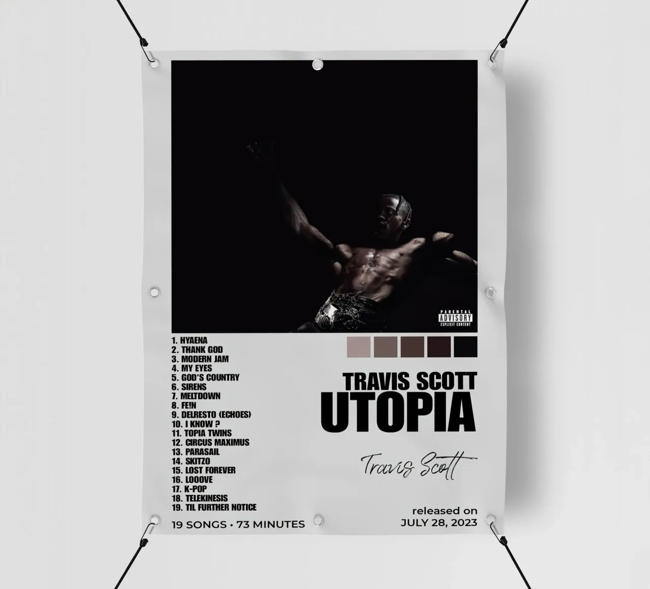 Travis Scott Utopia telo in pvc da Raptor Metafora