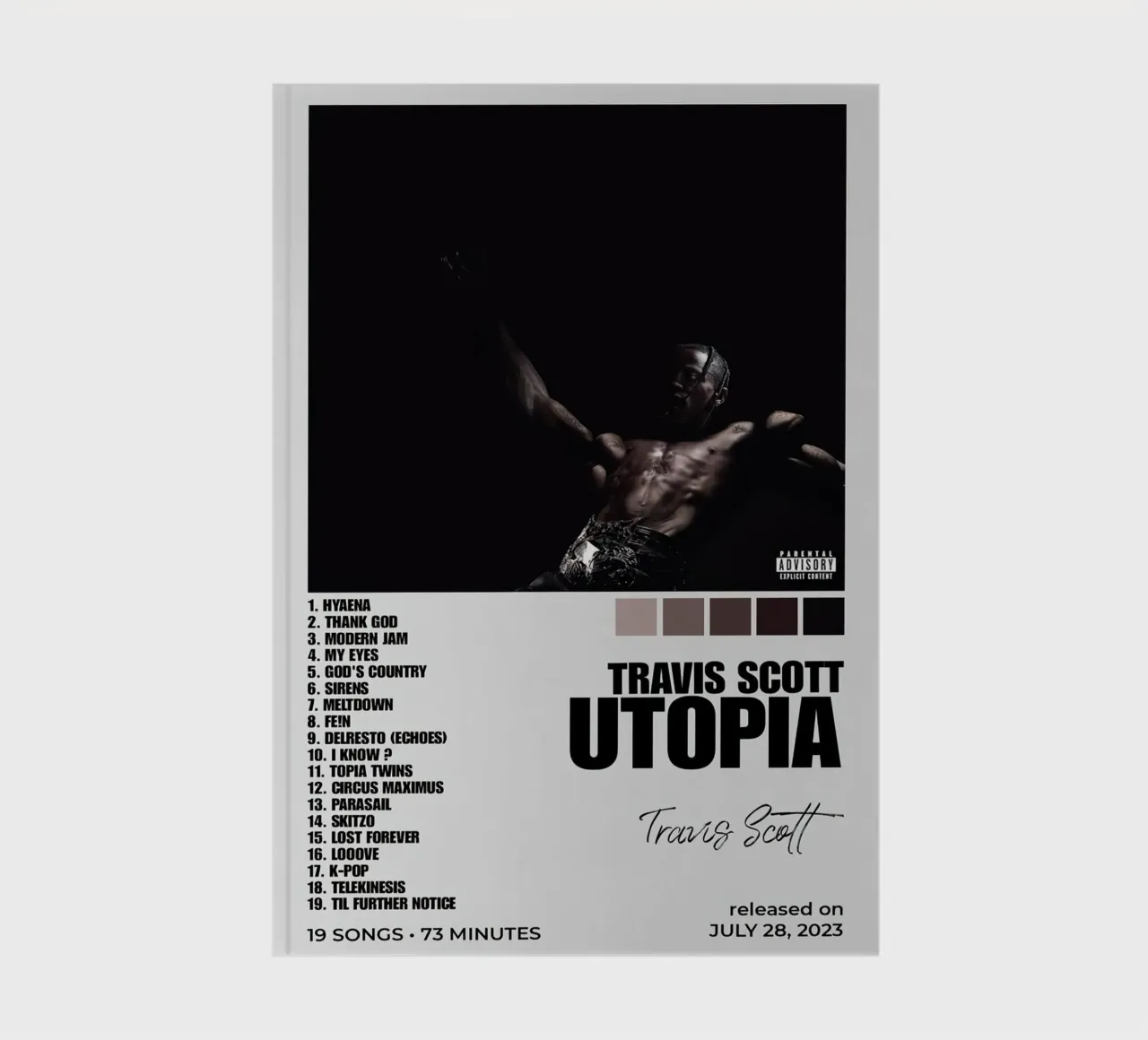 Travis Scott Utopia notebook by Raptor Metafora