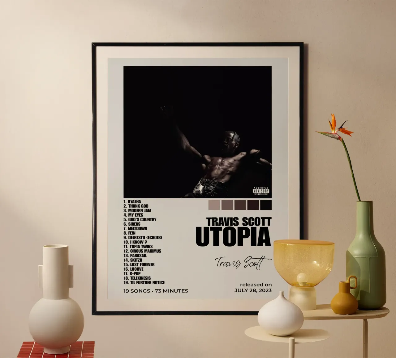 Travis Scott Utopia carta hahnemühle da Raptor Metafora