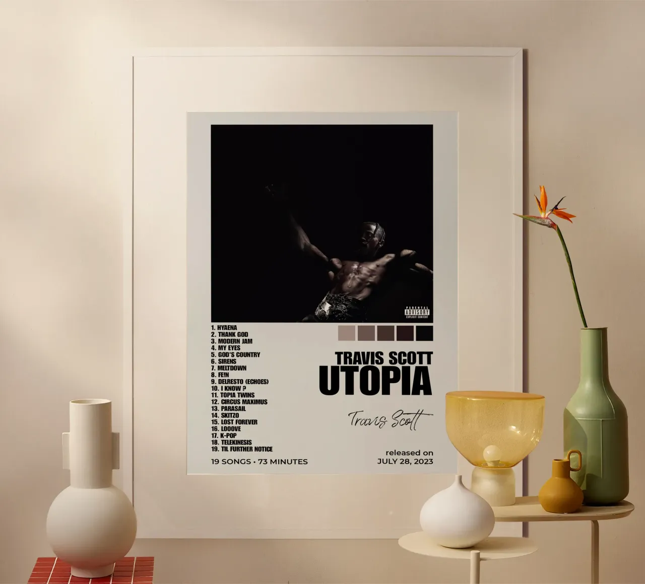 Travis Scott Utopia carta hahnemühle da Raptor Metafora