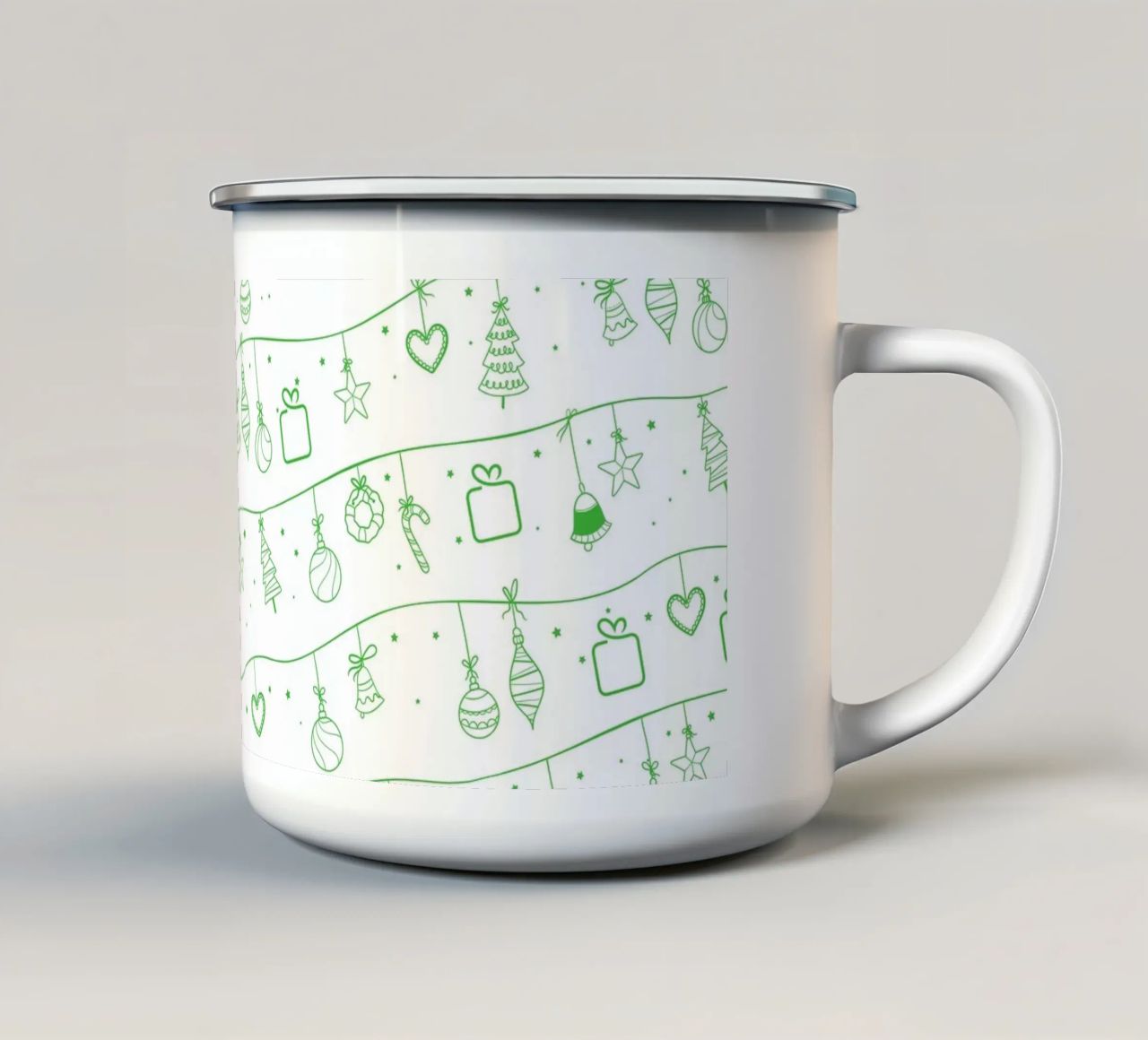 TLP002 tazza in smalto da The Lovely Patterns