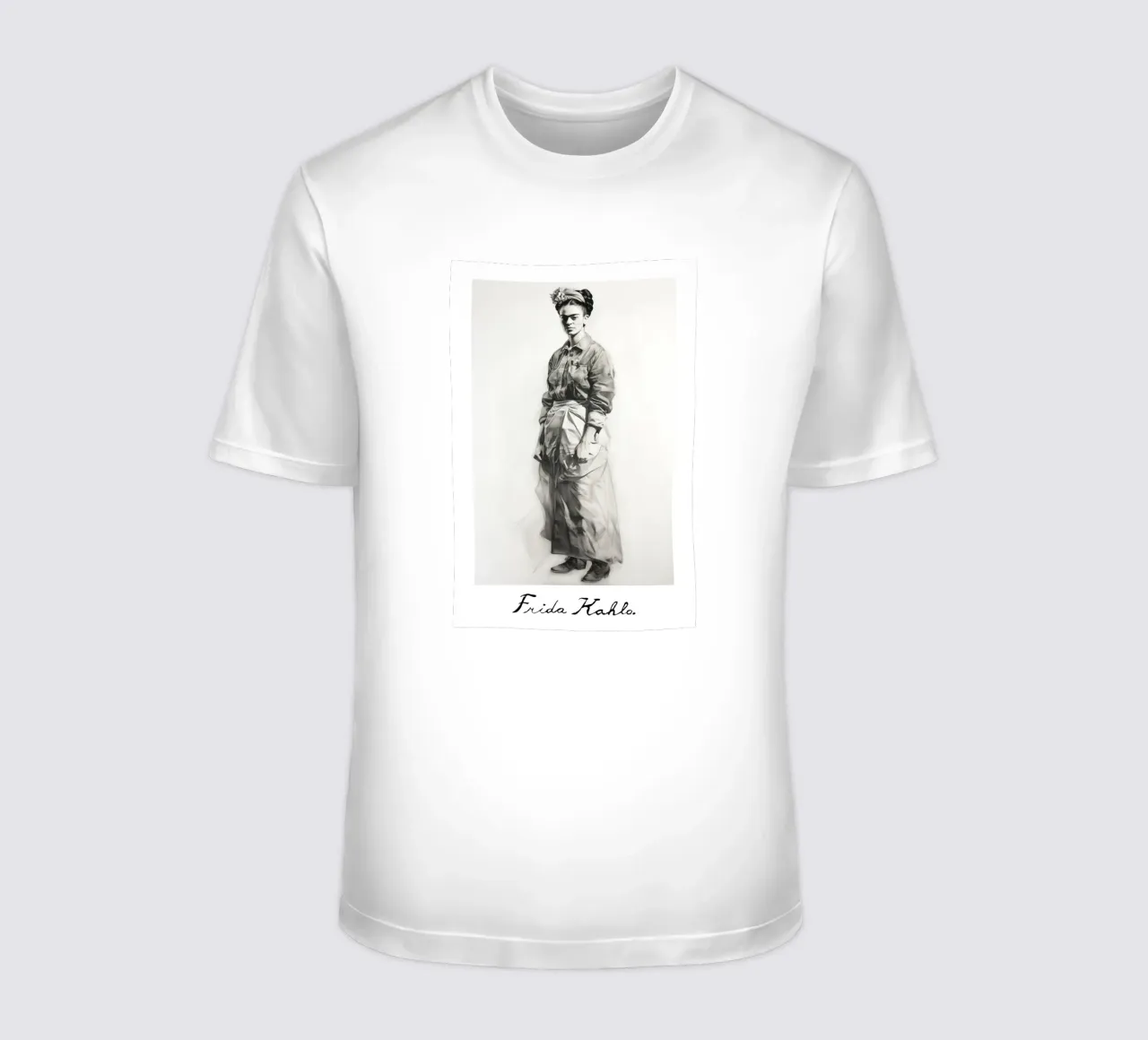 Frida Espressione e forza t-shirt da Carinaprint