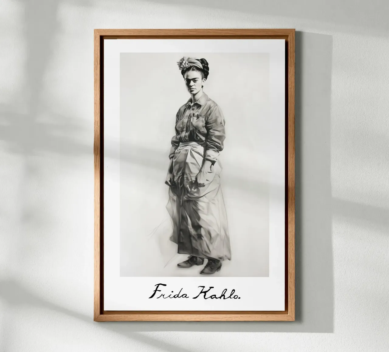Frida Expression and strength canvas by Carinaprint