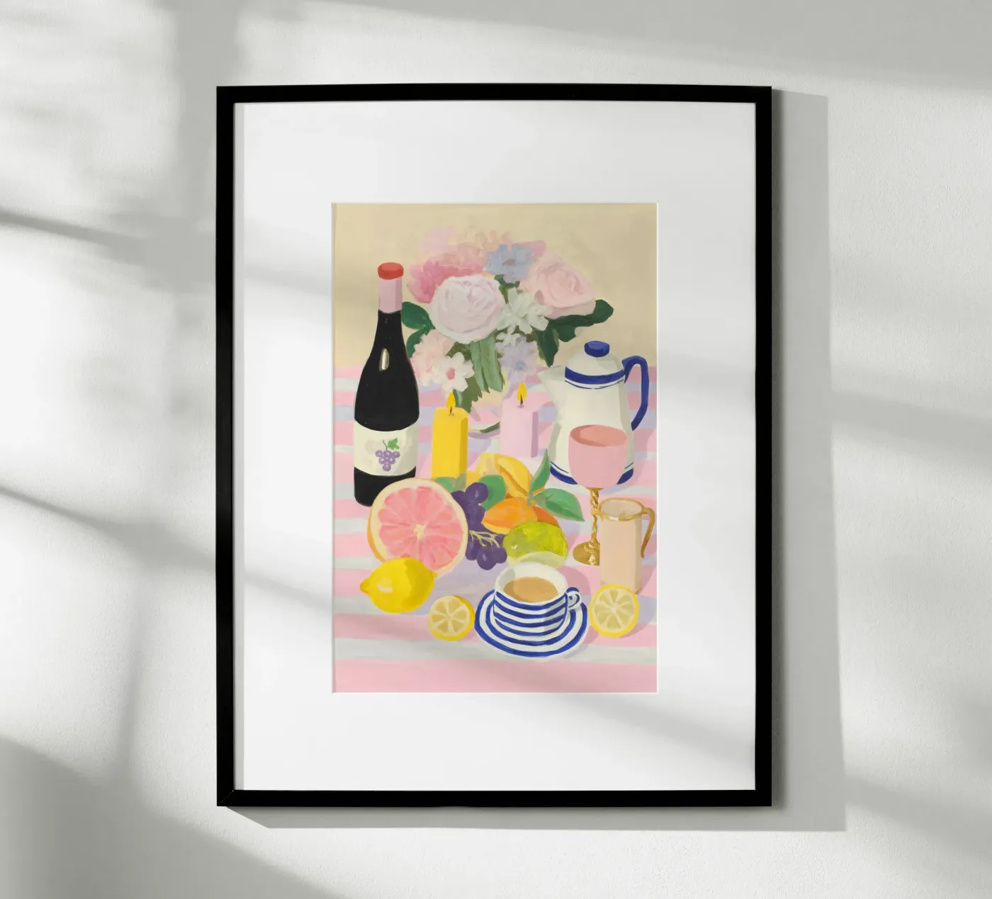 Wine and citrus fruits poster da Carinaprint