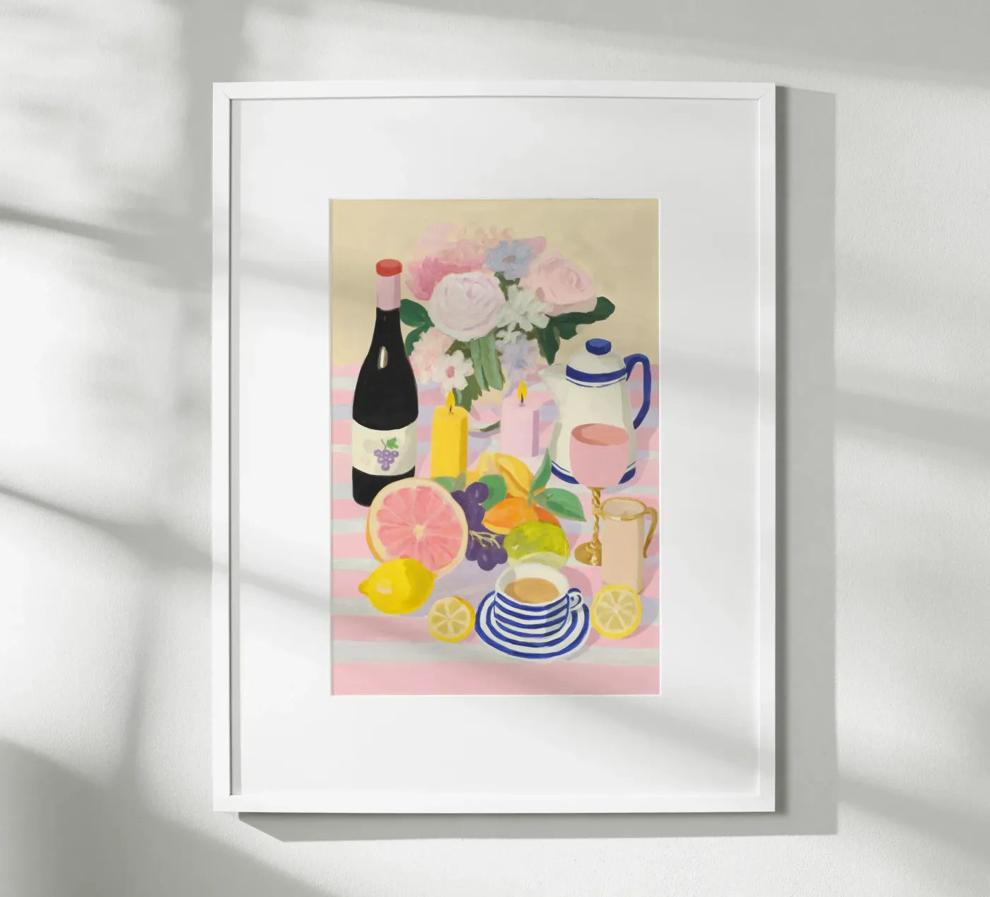 Wine and citrus fruits poster da Carinaprint