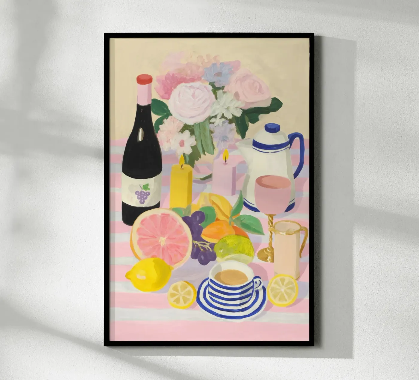 Wine and citrus fruits poster da Carinaprint