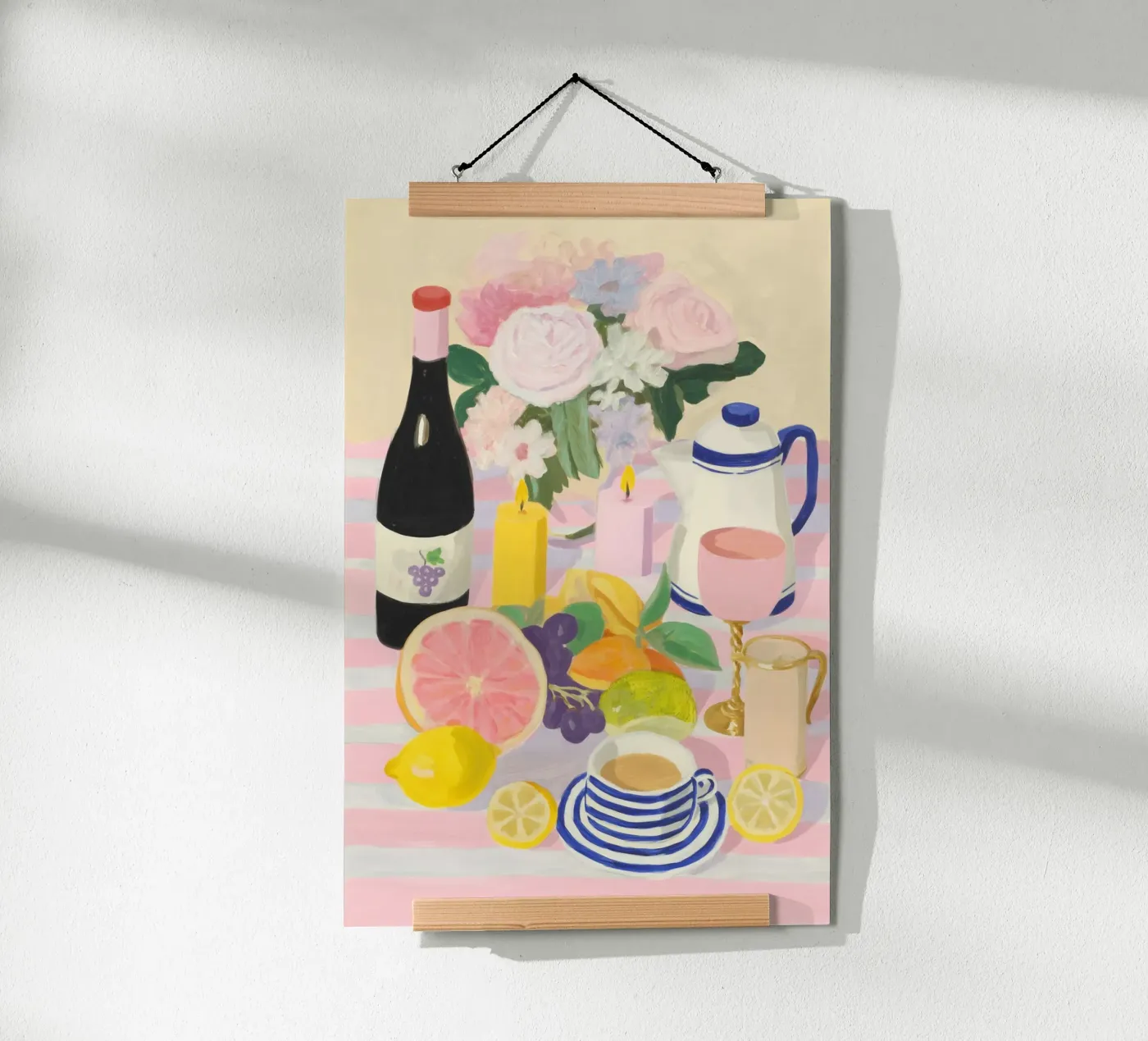 Wine and citrus fruits poster da Carinaprint