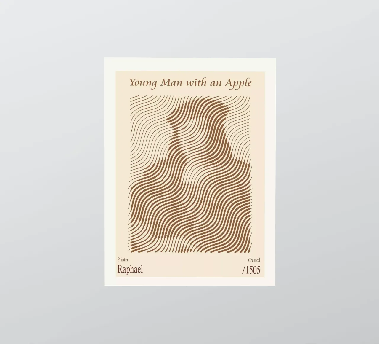 Young Man with an Apple – Raphael sticker by Doa Project