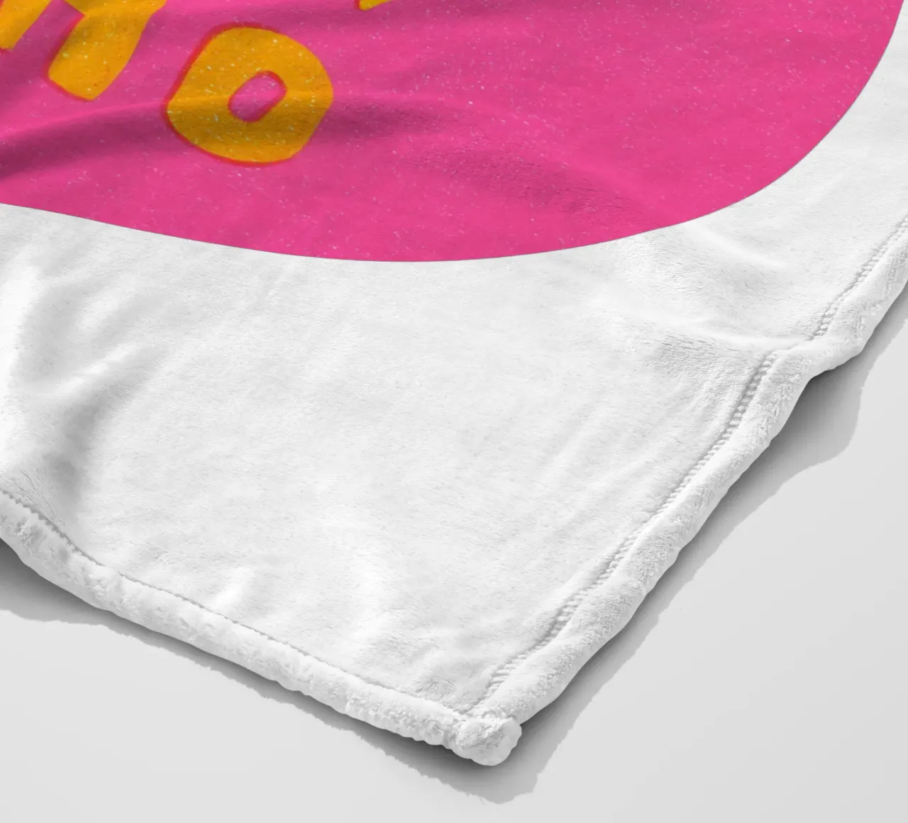 Babbo Natale in stile pixel rosa coperta in pile da Carinaprint
