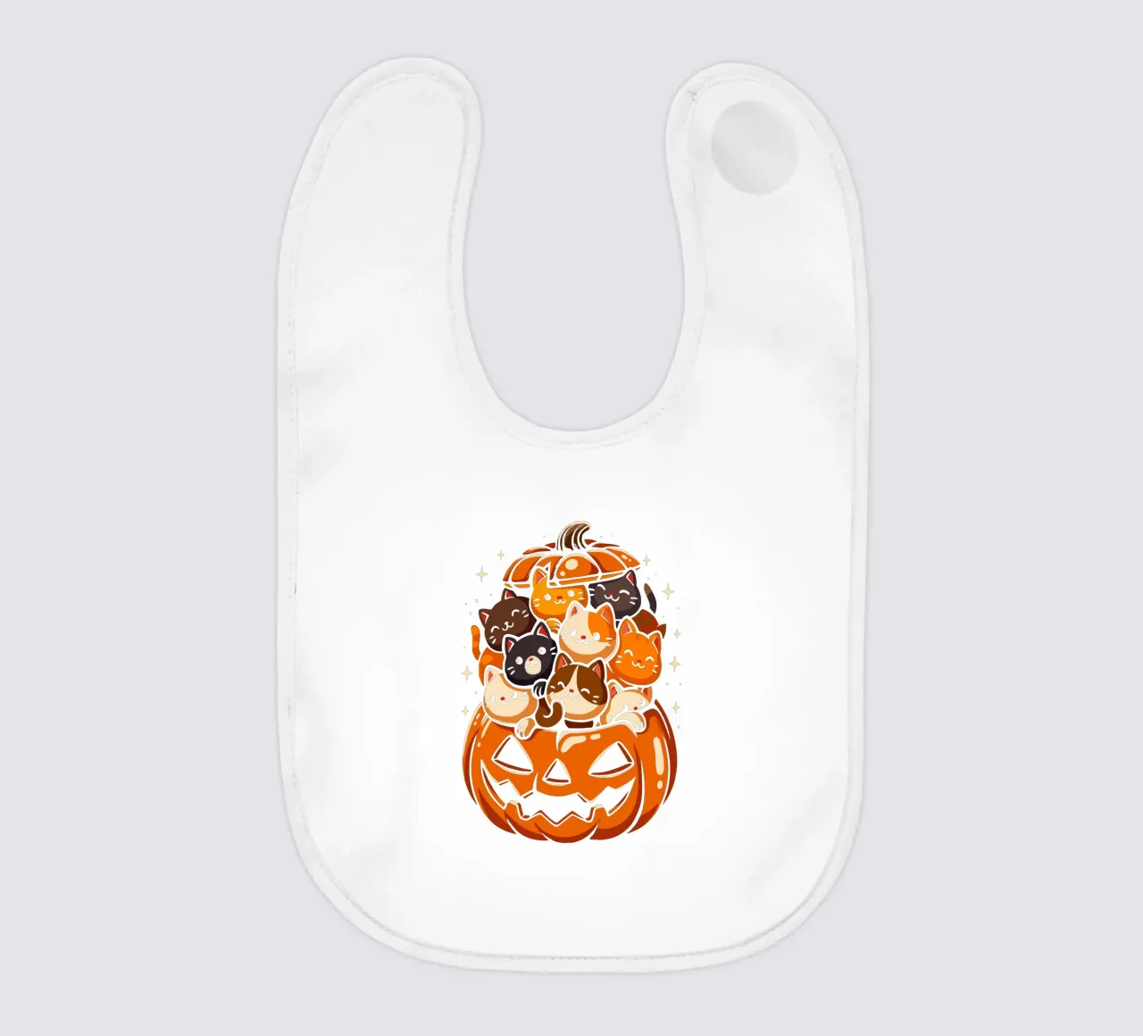 Gatti carini con la zucca bavaglino da LM2KONE