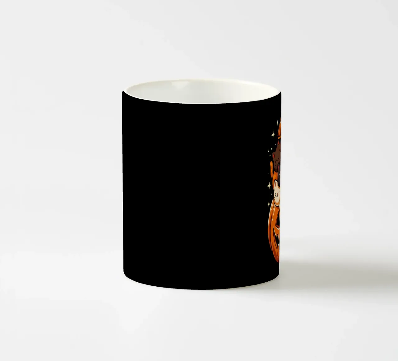 Gatti carini con la zucca tazza in ceramica da LM2KONE