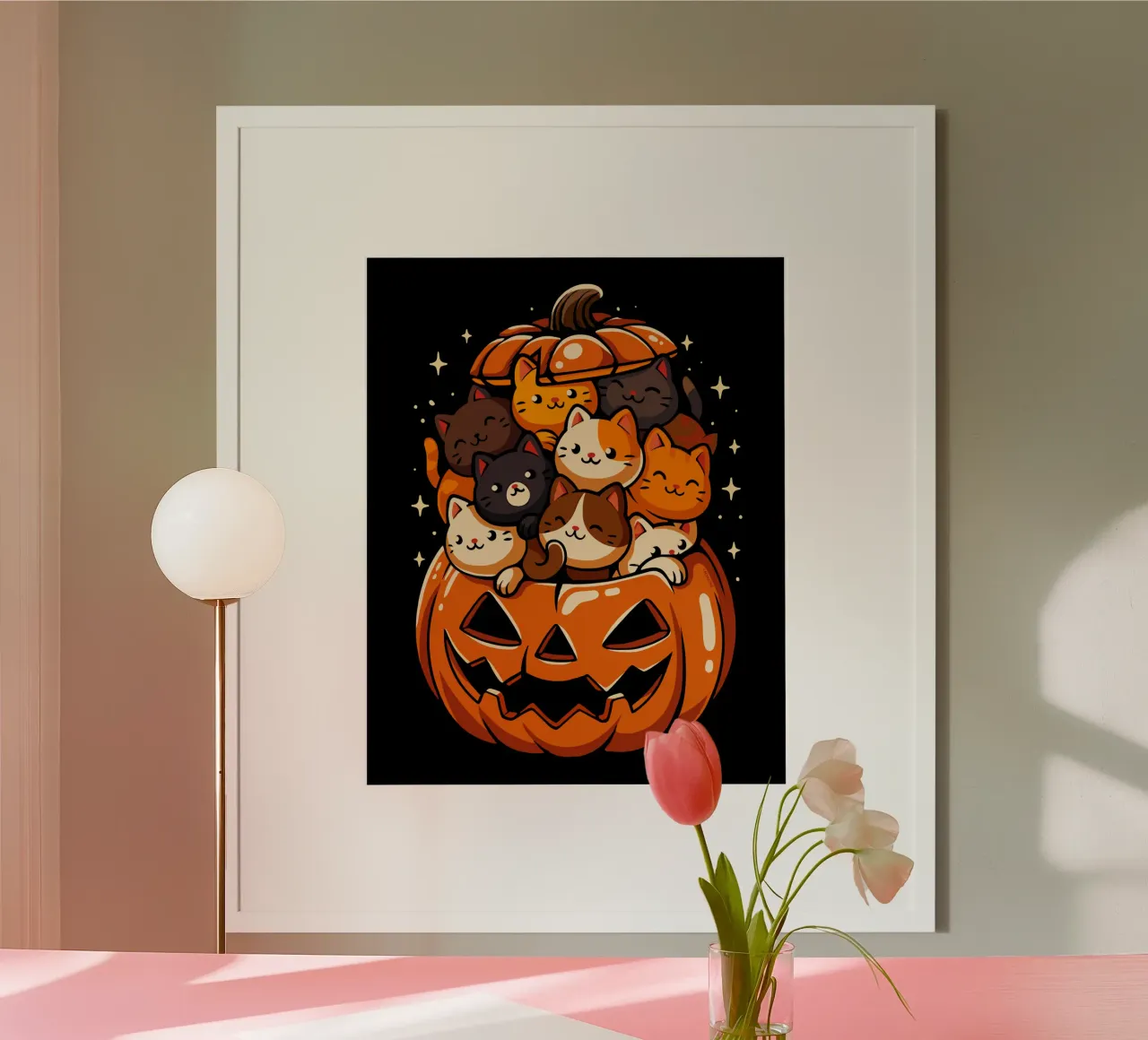 Gatti carini con la zucca carta hahnemühle da LM2KONE