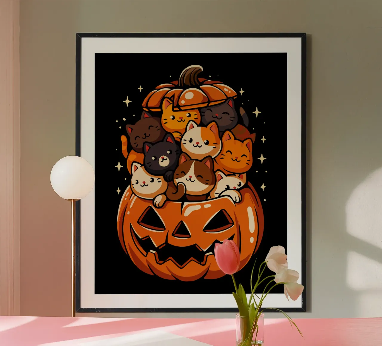 Gatti carini con la zucca carta hahnemühle da LM2KONE