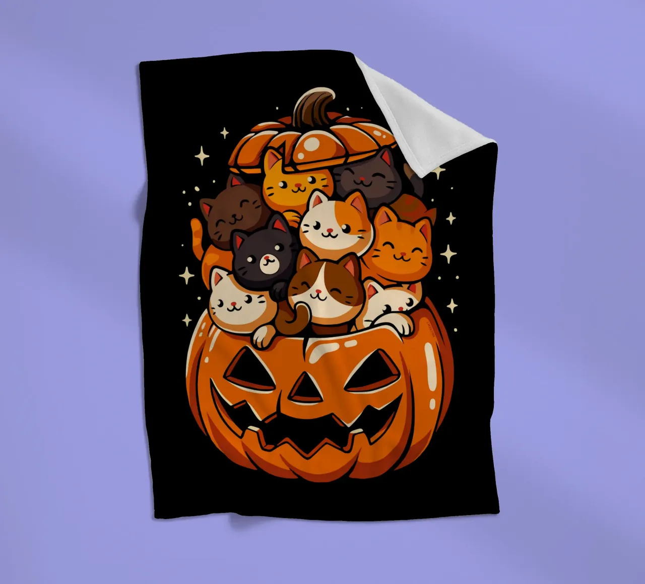 Gatti carini con la zucca coperta in pile da LM2KONE