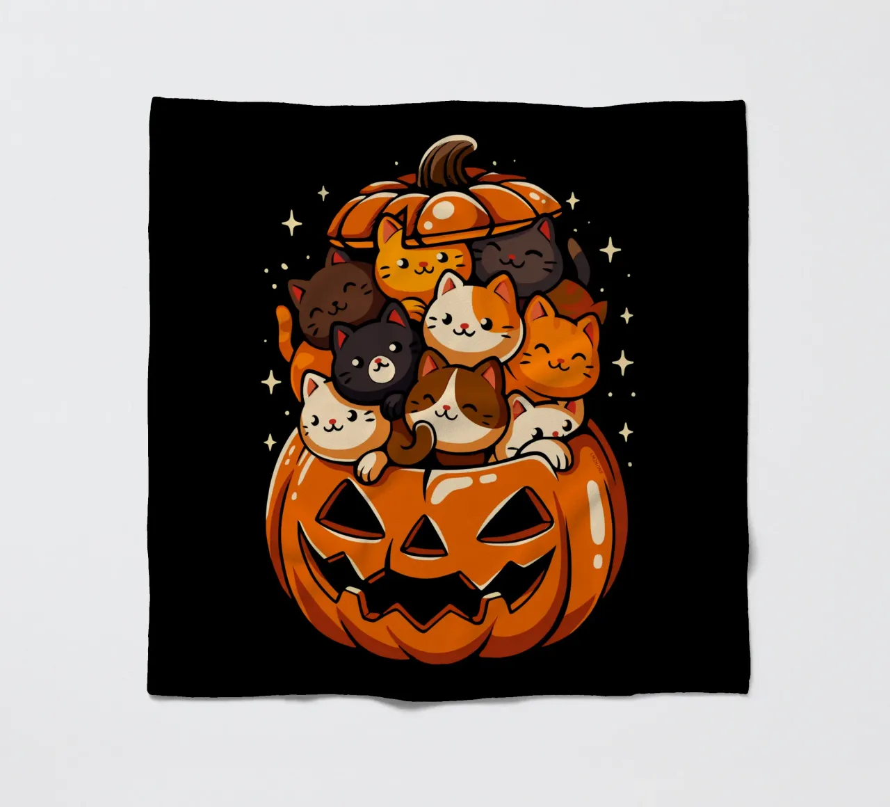 Gatti carini con la zucca coperta in pile da LM2KONE