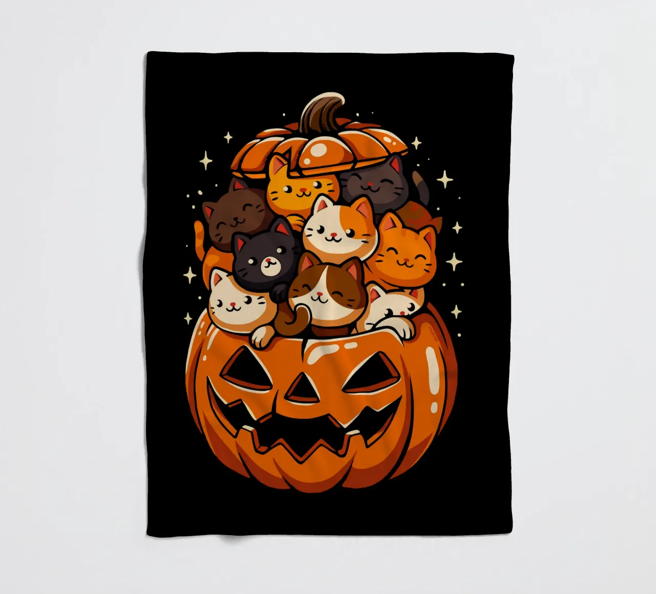 Gatti carini con la zucca coperta in pile da LM2KONE
