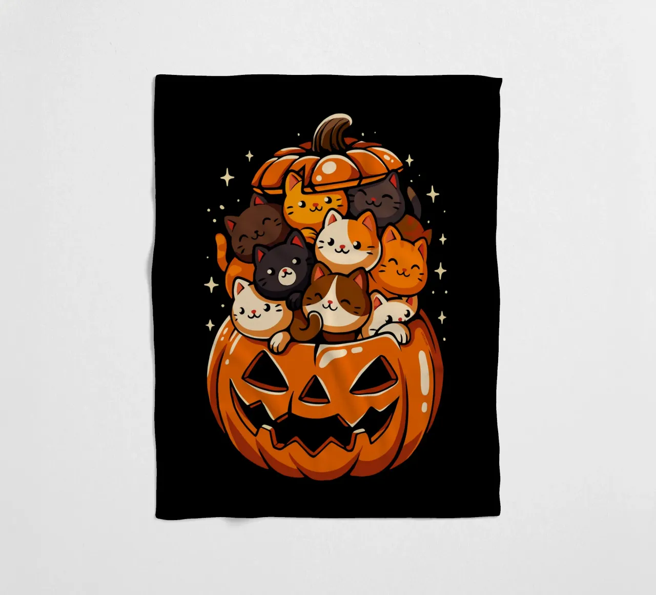 Gatti carini con la zucca coperta in pile da LM2KONE