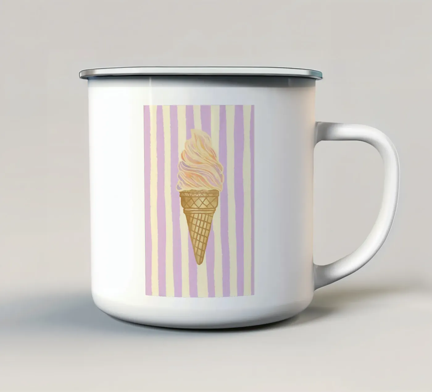 Softeis Emaille Tasse von Studio Dolci