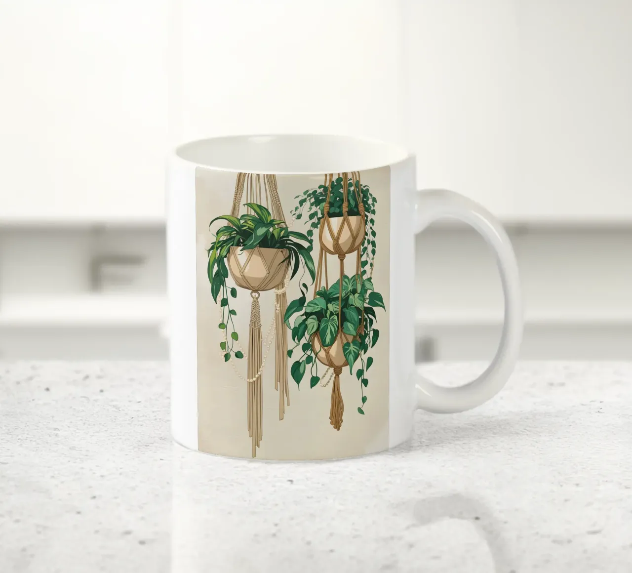 Muro da giardino in macramè tazza in ceramica da Botanical Gallery