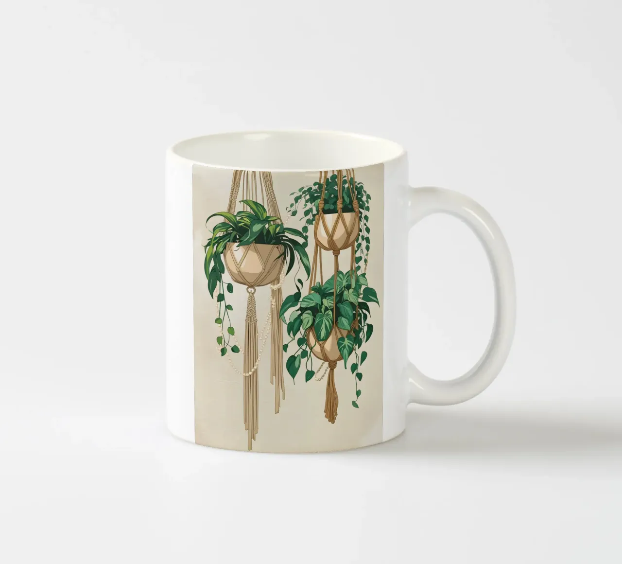 Muro da giardino in macramè tazza in ceramica da Botanical Gallery