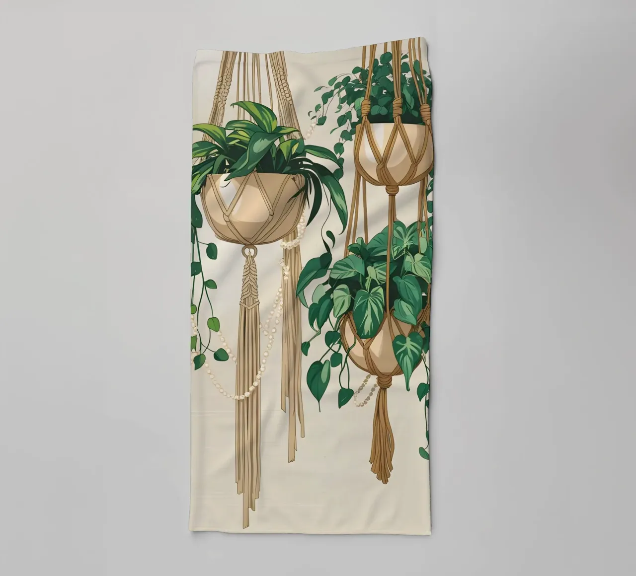 Makramee-Gartenmauer Handtuch von Botanical Gallery