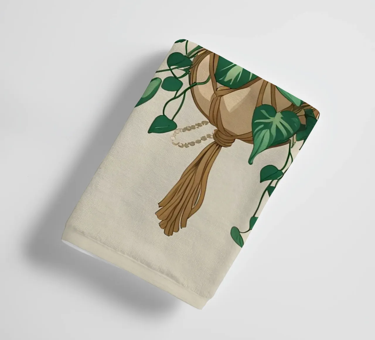 Makramee-Gartenmauer Handtuch von Botanical Gallery