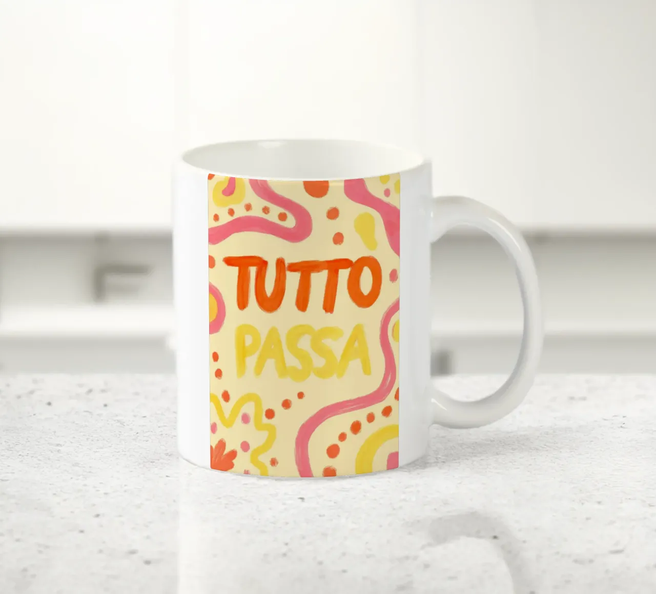 Tutto Passa III tazza in ceramica da Studio Dolci