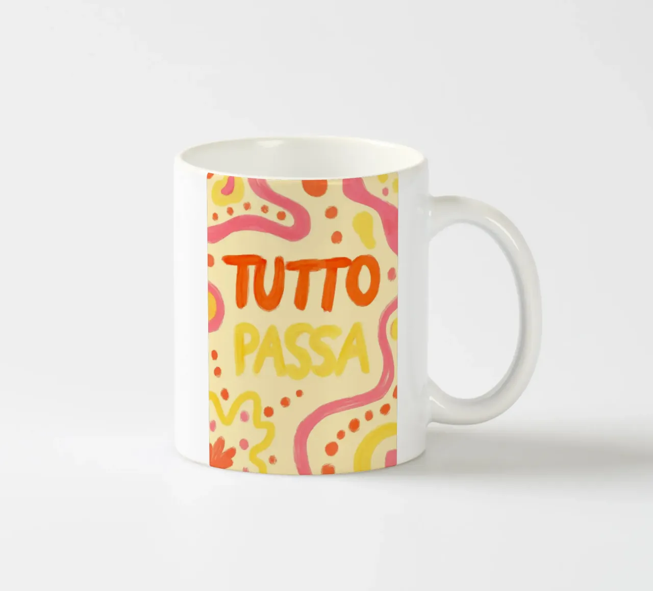 Tutto Passa III tazza in ceramica da Studio Dolci