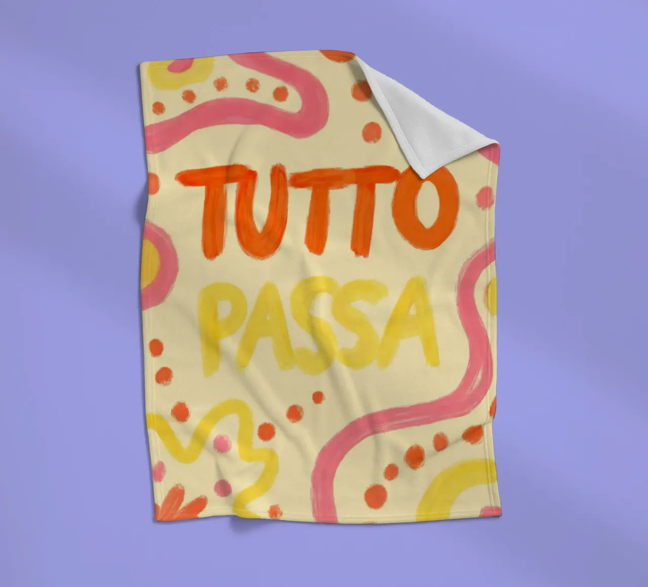 Tutto Passa III coperta in pile da Studio Dolci