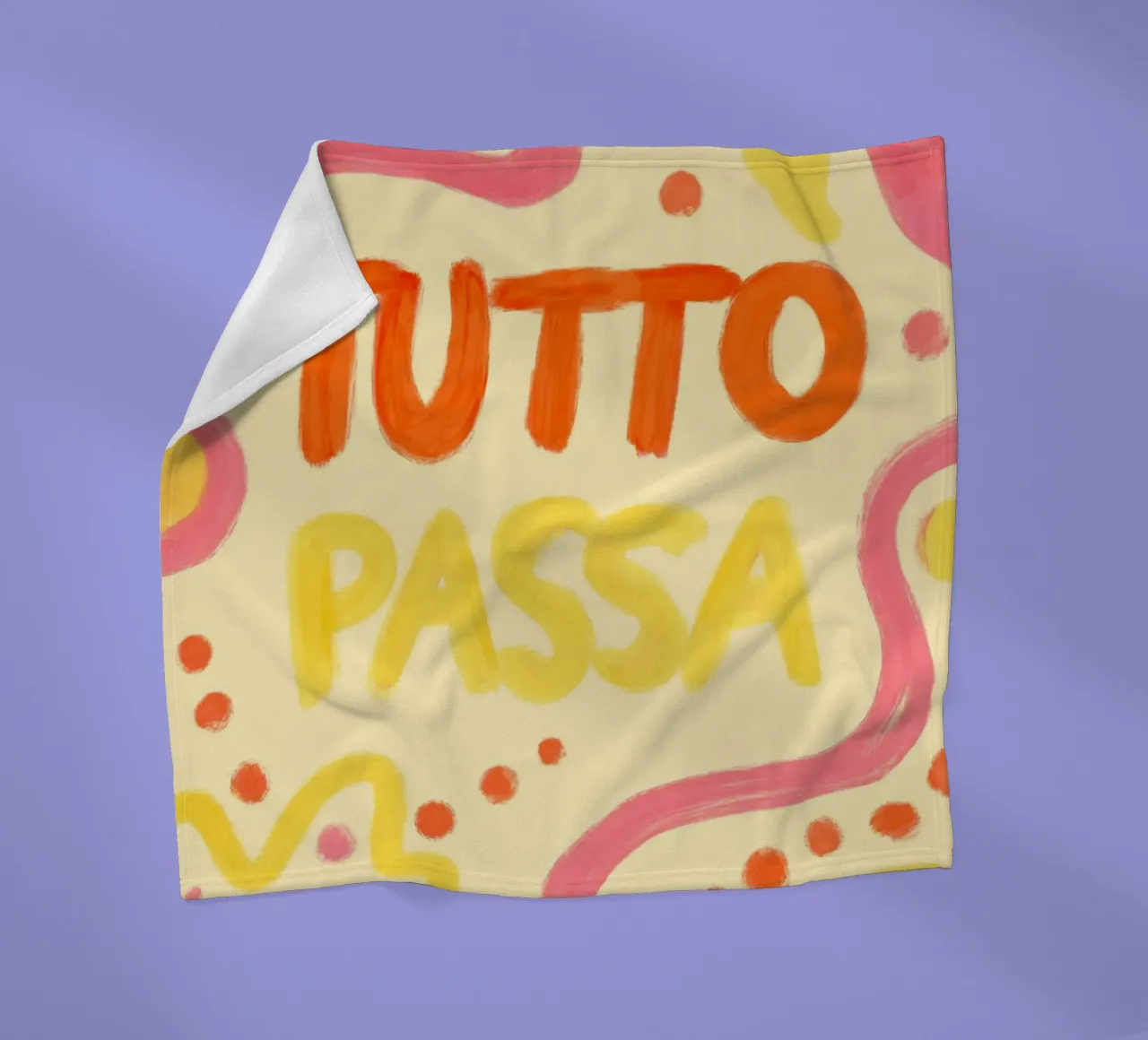Tutto Passa III coperta in pile da Studio Dolci