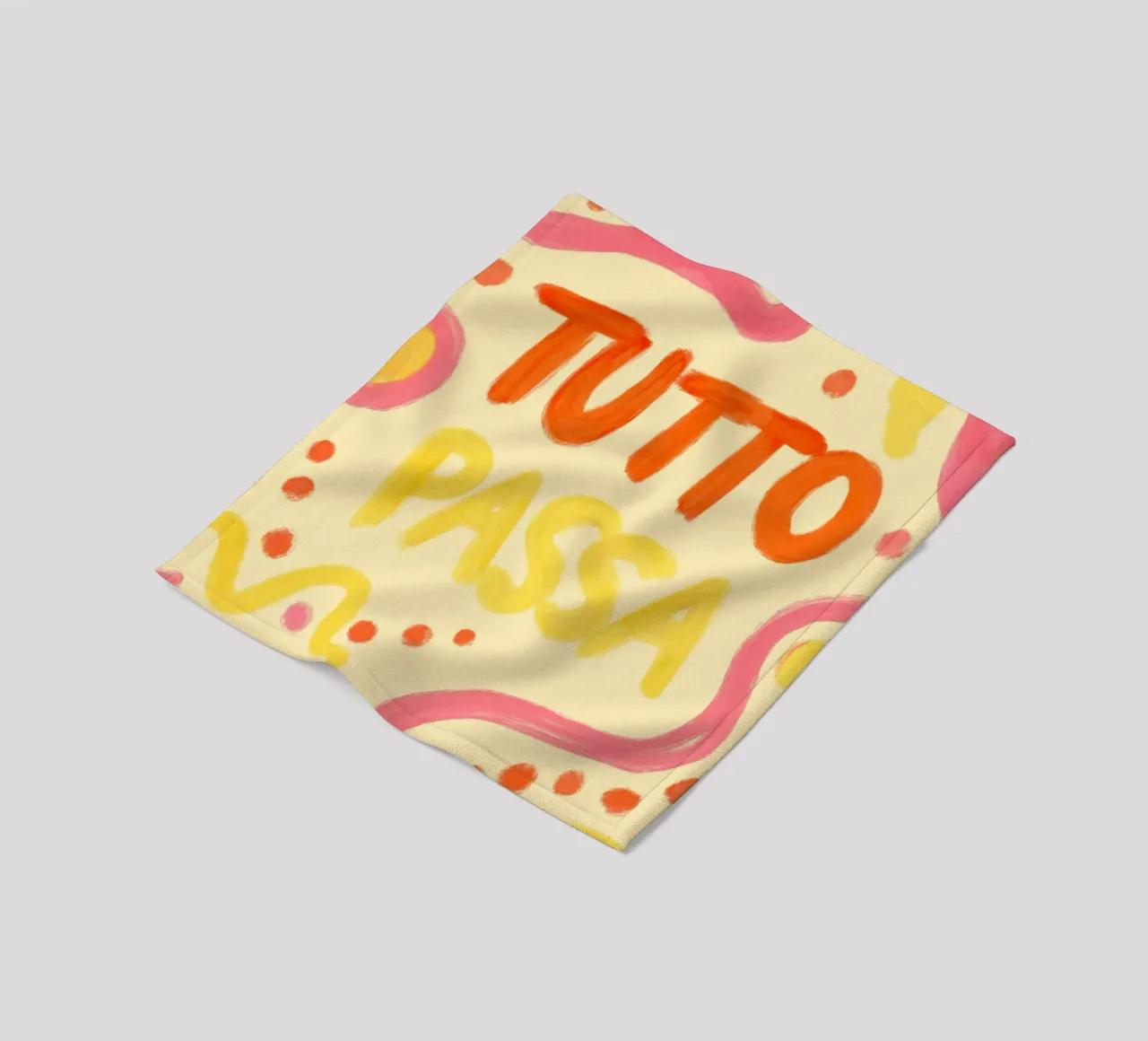 Tutto Passa III coperta in pile da Studio Dolci