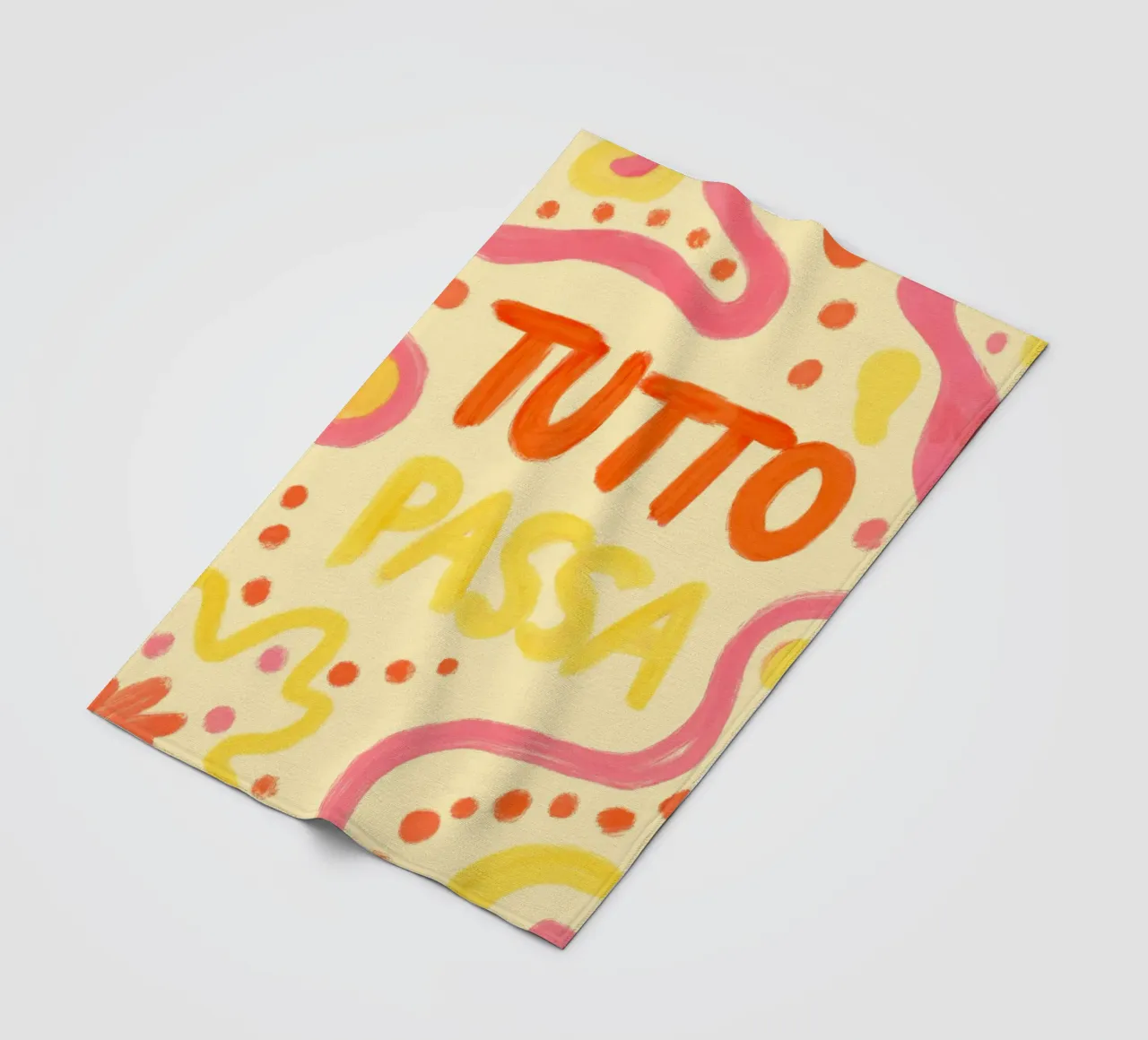 Tutto Passa III coperta in pile da Studio Dolci