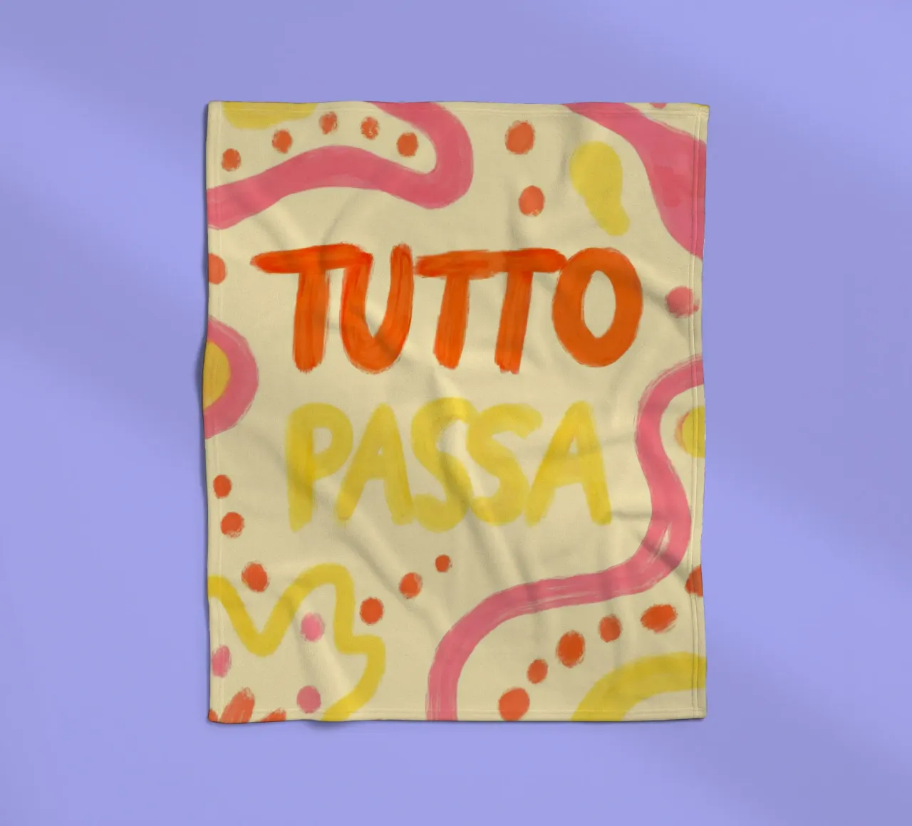 Tutto Passa III coperta in pile da Studio Dolci