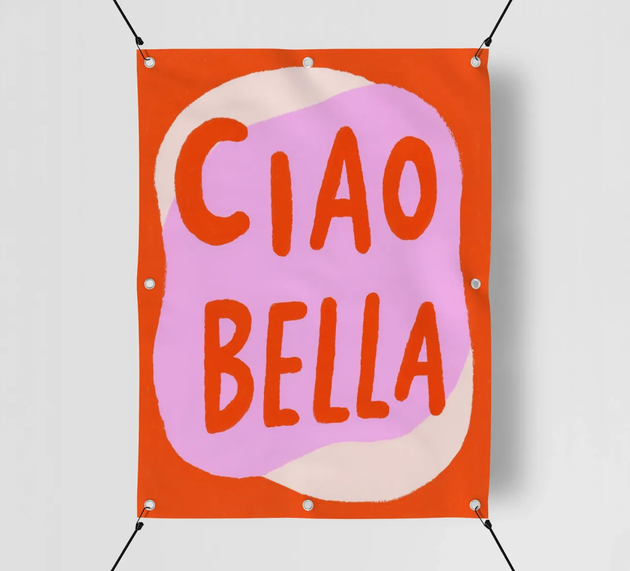 Ciao Bella, orange pop telo in pvc da Carinaprint