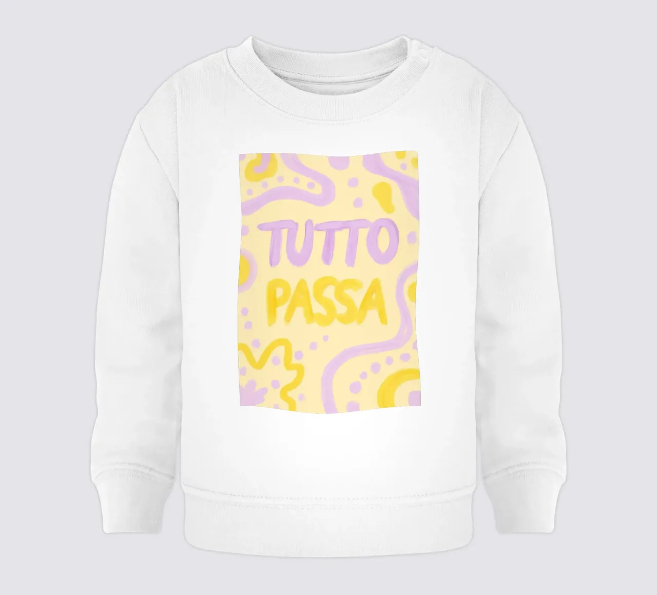 Tutto Passa felpa neonato da Studio Dolci